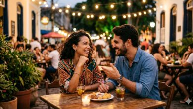 encontro com uma mulher