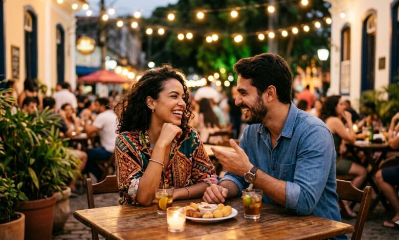 encontro com uma mulher